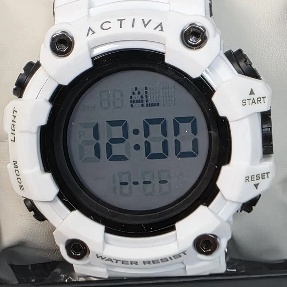 NEW Activa Kadron X Invicta Digital Men's Watch 53mm White (ACW1968-004) #943
